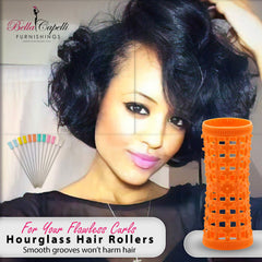 20% OFF - 2 Pack of Orange + 2 Yellow + Pack of 25 pack of Hourglass 5" Metal Hair Pins