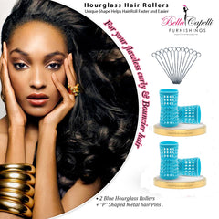 20% OFF -  2 Packs Blue + Hourglass Hair "P" Pins