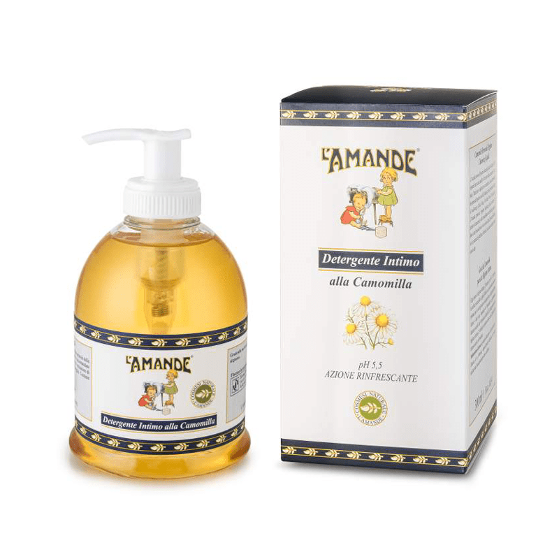 With strong cleansing properties:-  L'Amande Fiori e Bacche di Sardegna Liquid Soap, derived from olive oil, is a real natural soap with strong cleansing properties. The precious formula is enriched with vitamin E, with natural antioxidant properties and with organic essential oils of myrtle, juniper and helichrysum. Dermopurifying and anti-free radicals contrast impurities and skin aging.