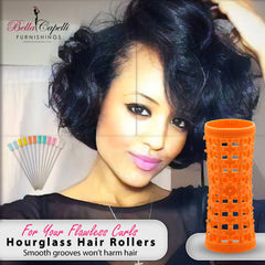 20% OFF - 2 Pack of WHITE (Pack of 6 pieces) + Bag of 25 Hourglass Metal Natural Hair Pins (4.5 inches long)