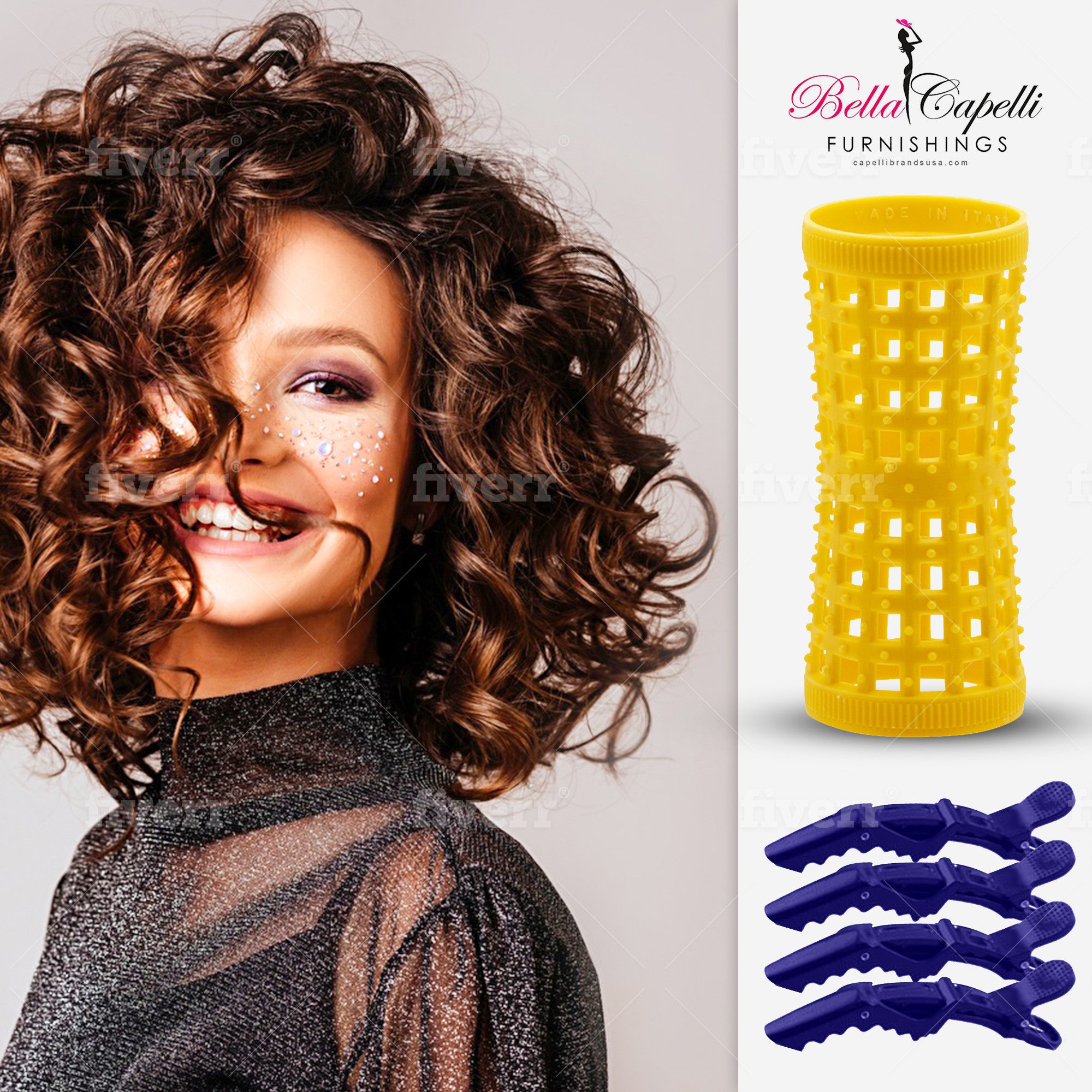 20% OFF package deal for 2 Pack of Yellow & 2 Packs Aqua – Pack of 12 with 12 pack of Bella Hair Clips